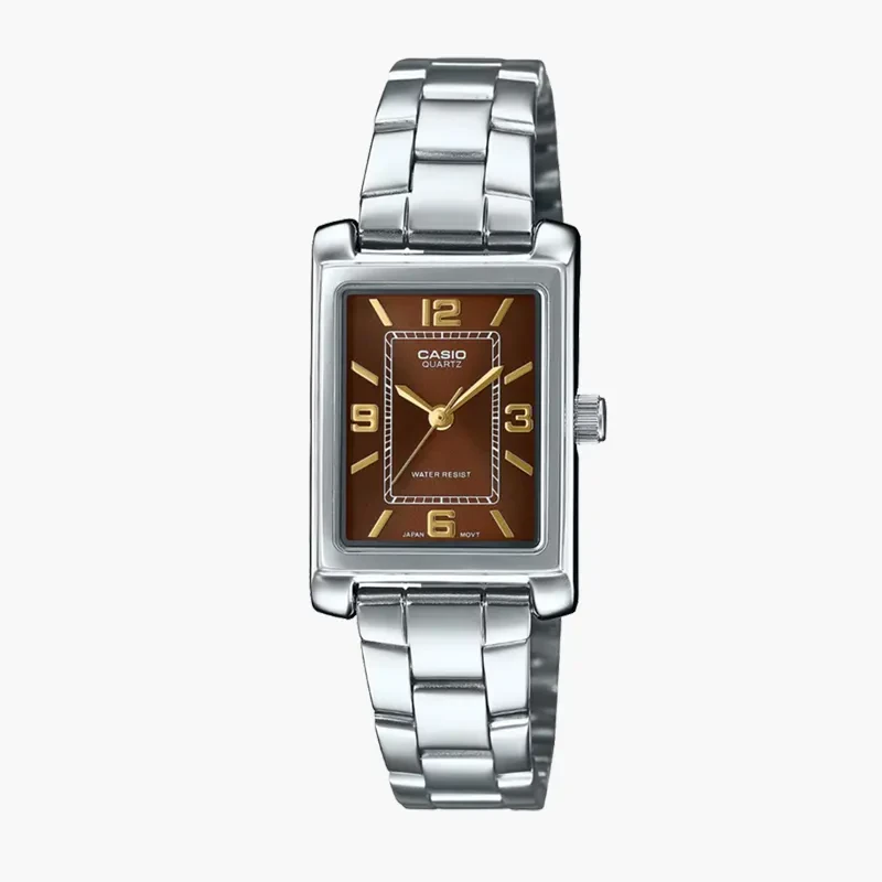 Casio Enticer Light Brown Dial Ladies Watch- LTP-1234DD-5AV